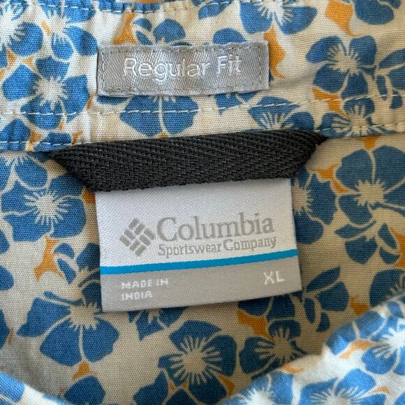 Columbia Rapid Rivers Printed Short Sleeve Button-Up, Sz XL - Picture 5 of 8